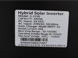Sun 3000W 3kva 24V Hybrid Inverter