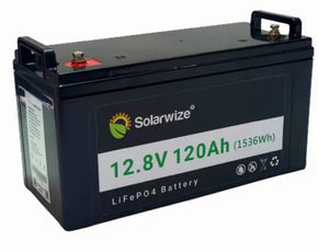 Solarwize Battery LiFePo4 12.8 Volts 120 Ah