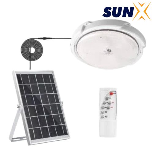 Sun X 300W LED Solar Ceiling Light with Solar Panel