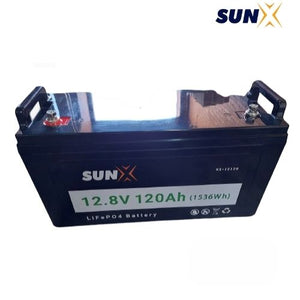 SunX - 12.8V 120AH 1.536KWH Lithium Ion Battery