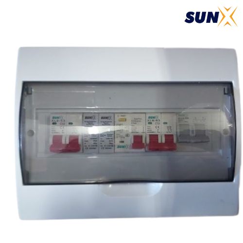 SunX AC Distribution Box With 2P Changeover Switch