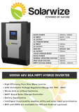 5000W 5000va 48V Solarwize Hybrid Inverter 20-500Vdc 100A MPPT - NM-Tech.co.za
