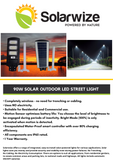90W Solar Outdoor Street Light with pole - NM-Tech.co.za