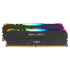 Crucial Ballistix RGB 16GB Kit (2x8GB) 3200MHz DDR4 Desktop Gaming Memory – Black